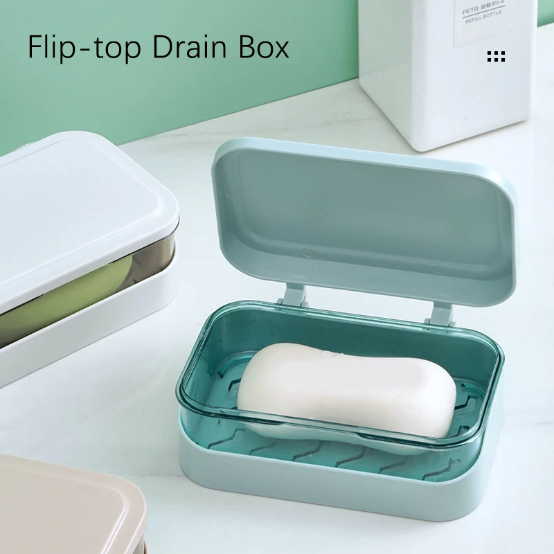 

Portable Soap Holder High Capacity Gadgets For Home Bathroom Storage Soap Dish Waterproof Bathroom Products For Home