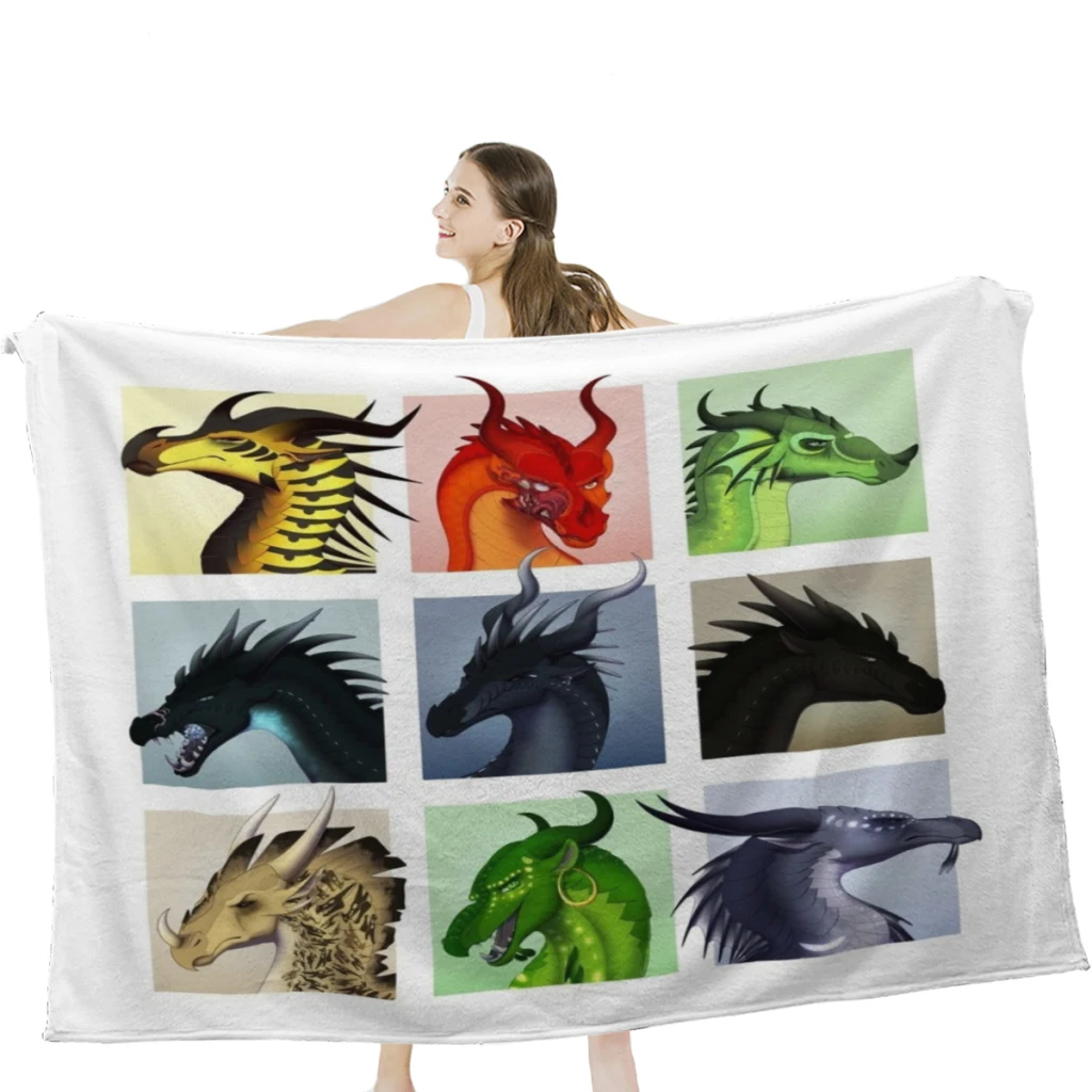 

Wings of Fire - Bad Guys Throw Blanket Airplane Travel Decoration Soft Warm Bedspread