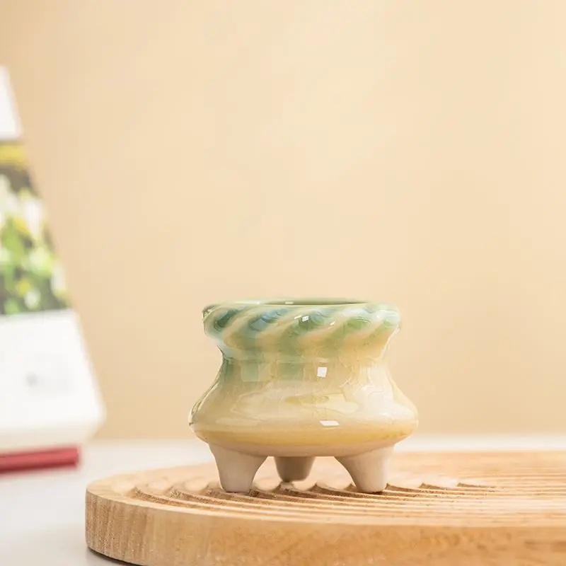 Искусственные вырезанные керамические горшки для цветов и суккулентов