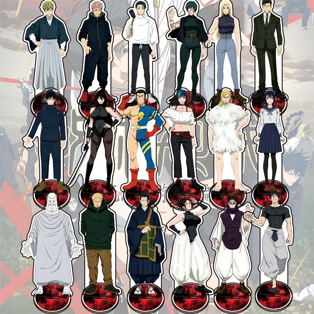 Фото Аниме Jujutsu Kaisen: Shimetsu Kaiyuu - Zenpen, акриловая подставка 15 см, декор для стола с Годжо/Юдзи, изысканные изделия, брелок №1