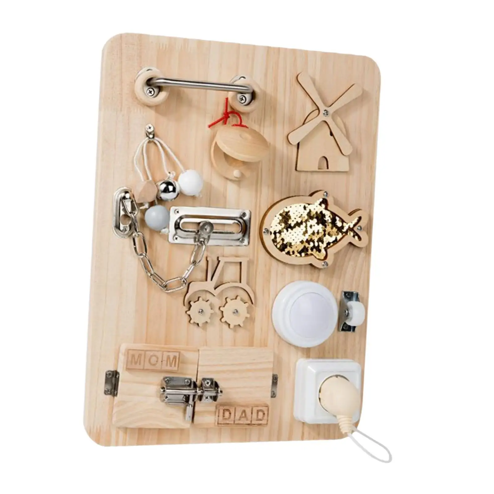 Детская деревянная доска для занятий учимся игрушка Монтессори сенсорная на