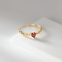 s925 silver temperament red diamond love ring wedding rings for couples diamond rings for women