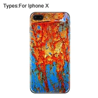 rust spot pattern back film removable pvc skidproof decal easy apply cover ultra thin anti scratch sticker for iphone x 8 8plus
