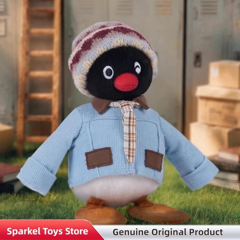 Фото Коллекционная игрушка-сюрприз Pingu: плюшевая кукла-пингвин из серии Vintage Ootd к 45-летию, брелок, подарок на день рождения №3