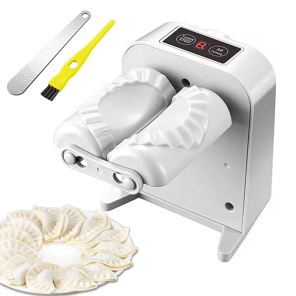 

Automatic Electric Dumpling Maker, Double Heads Press Dumplings Mold, Pressing Dumpling Skin Mould Kitchen Tool USB Rechargeable