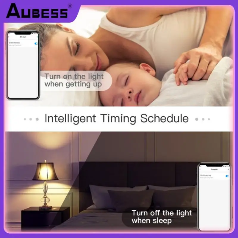

9w Led Light Bulb Timing Control Smart Light Bulb E27 E26 B22 Wifi Bulb Voice Control Work With Alexa Google Home Dimmable