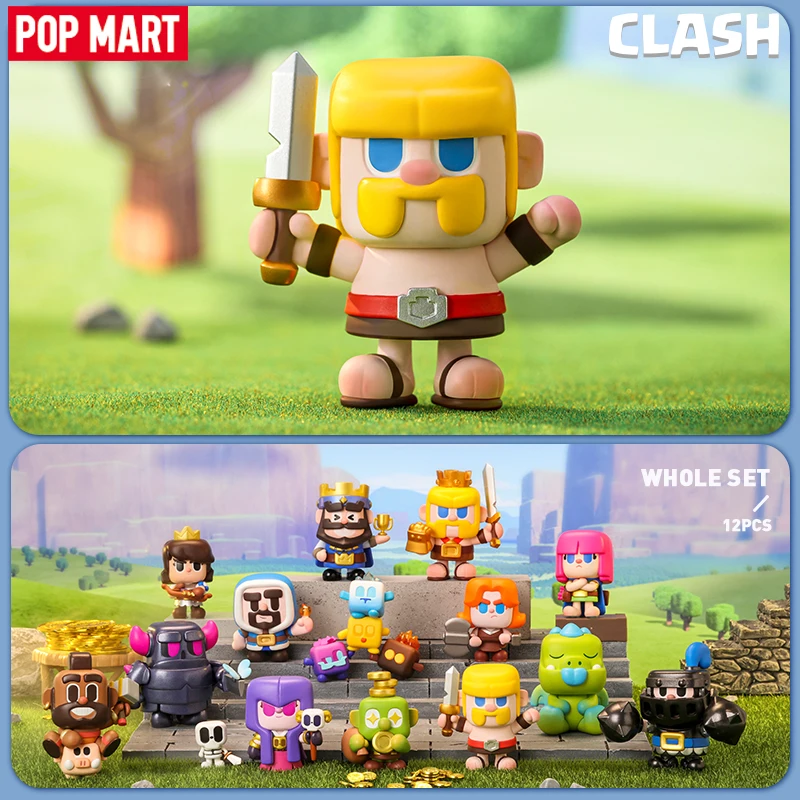 

POP MART Clash of Clans & Clash Royale - Classic Character Series Blind Box Toy Kawaii Doll Action Figurine Model Mystery Box