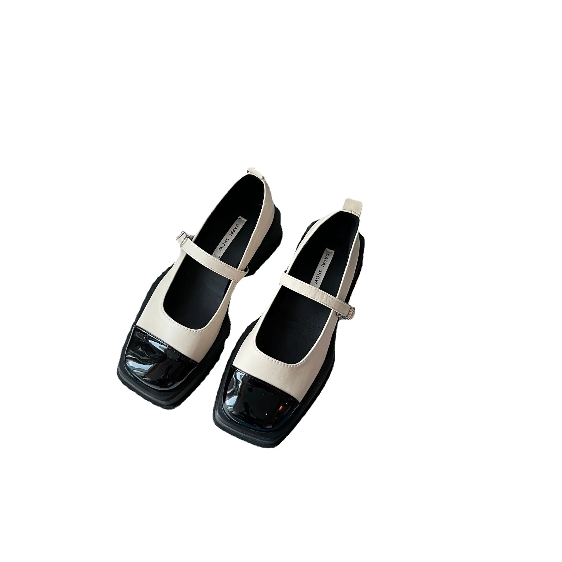 FAFA French-style Mary Jane Single Shoes Women's 2023 Spring Thick-heeled Thick-soled Loafers With British Small Leather Shoes