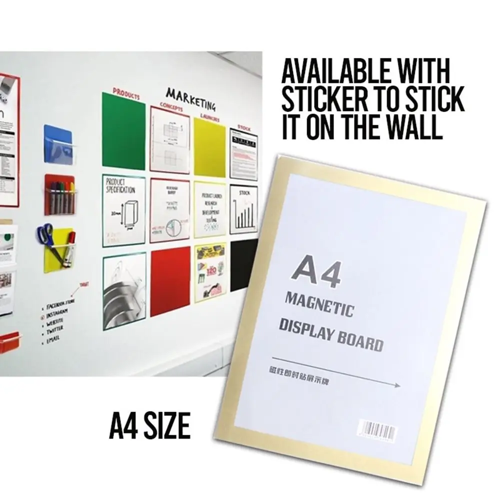Магнитная Фоторамка A3 A4 8 5x11 дюймов самоклеящаяся настенная магнитная доска для