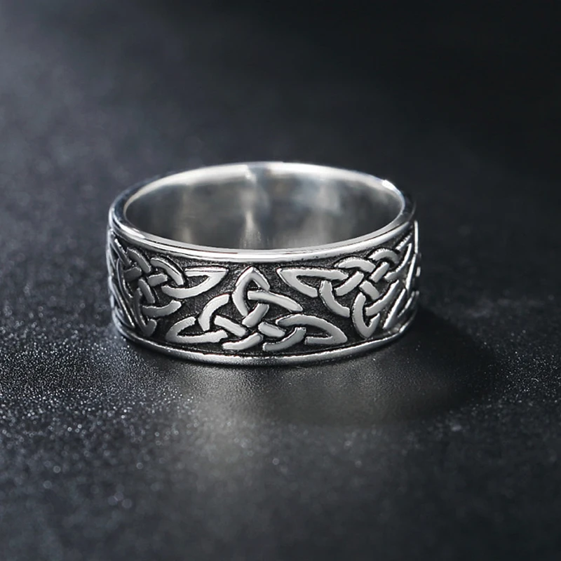 Vintage Celtics Spiral Knot Ring 316L Stainless Steel Norse Viking Women Men Nordic Amulet Jewelry | Украшения и аксессуары