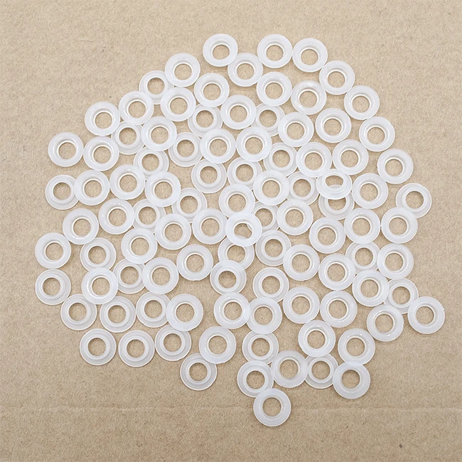 

30pcs Fuel Injector Plastic Part Spacer Seal Pintle Cap fit Nissan Subaru Fuel Injector Repair Kit 13.2*6.6*3.6mm VD-PS-31016