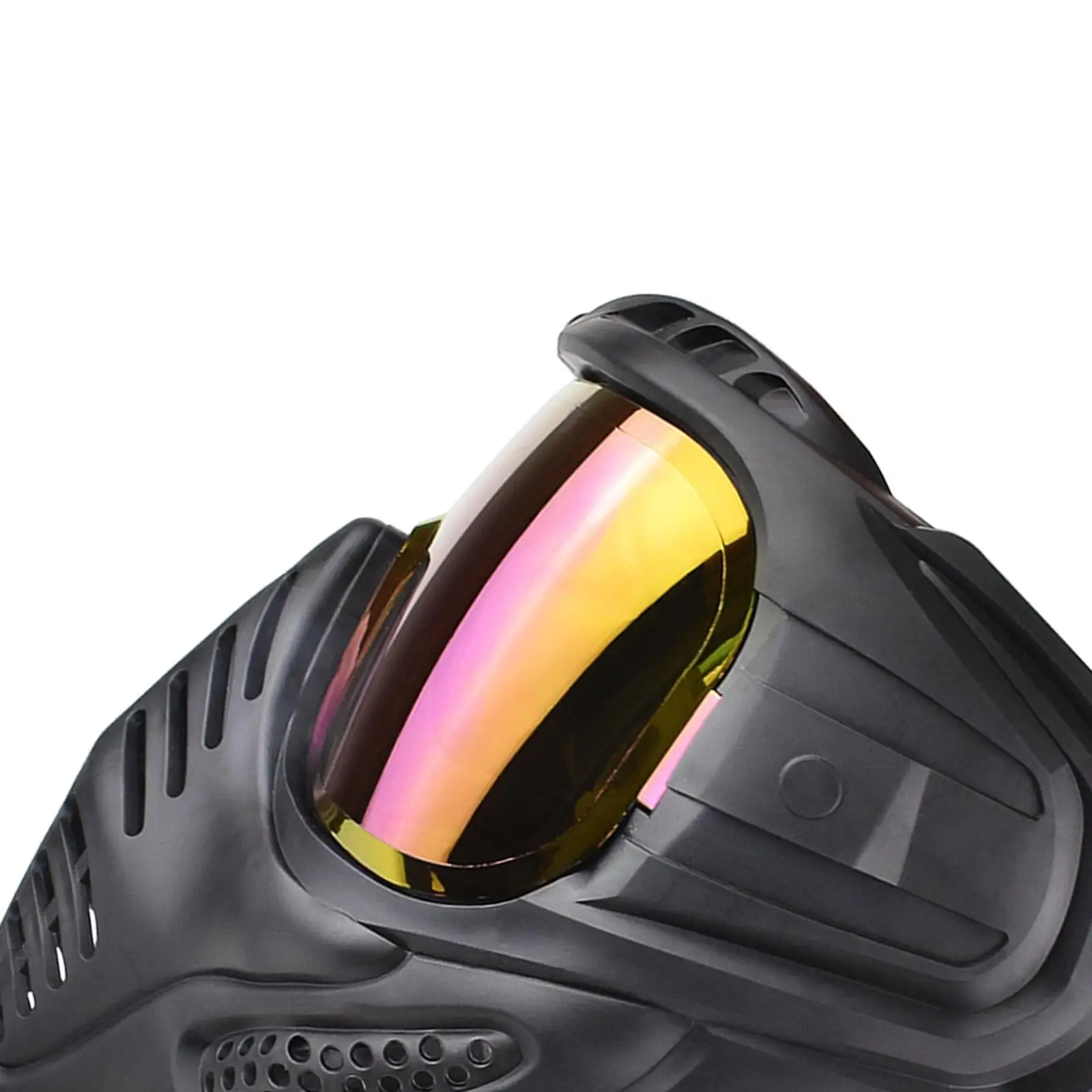 

Full Face Mask Respirator Riding Perspiration Face Protector Blue Lens
