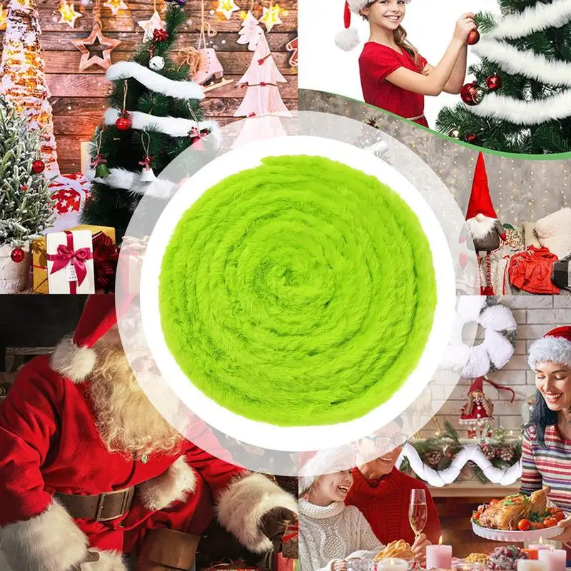 Рождественская декоративная лента ткань рулон Женская рождественская белая для