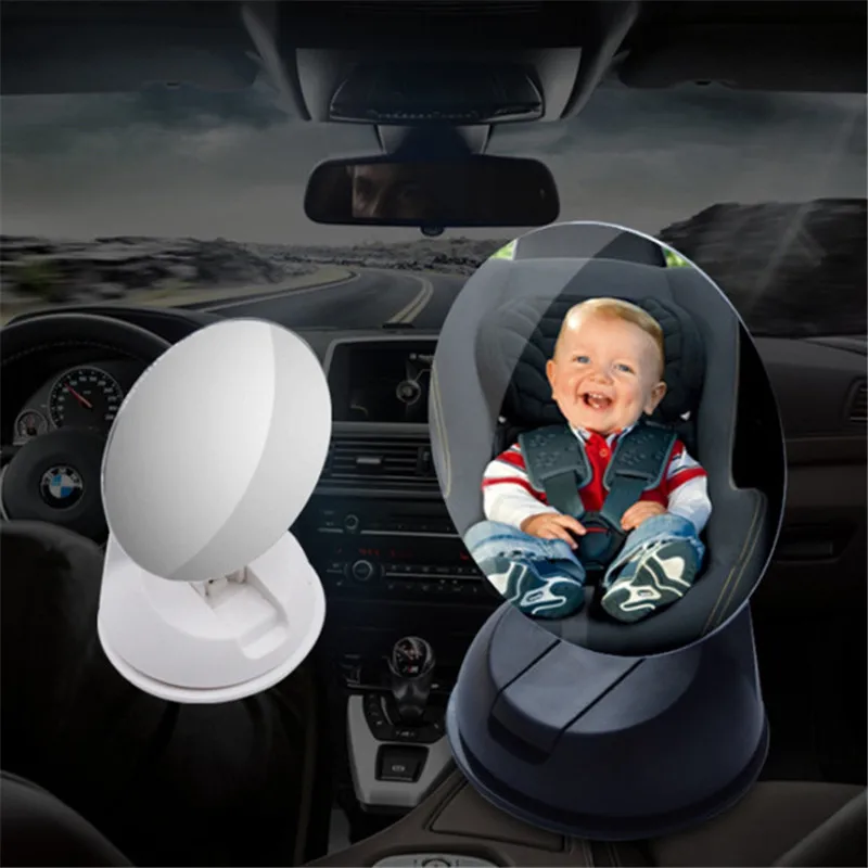 

New Adjustable Baby Car Mirror Car Back Seat Safety View Rearward Interior Baby Kids Safety Seats Mirror 75mm
