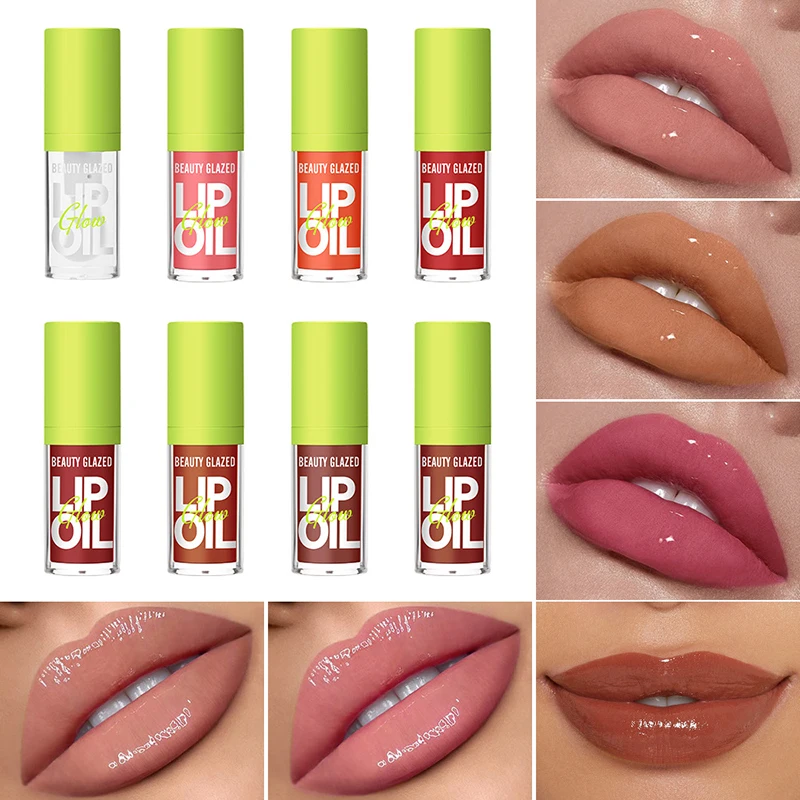 

Lip Oil Hydrating Lip Gloss Cosmetics Lip Plumper Waterproof Transparent Long-lasting Moisturizing Essence Comfortable Lipstick