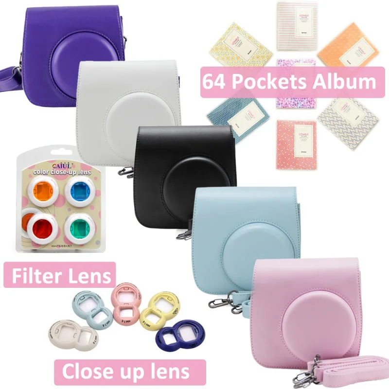 

Чехол-сумка из искусственной кожи для Fujifilm Instax Mini 8 Mini 9
