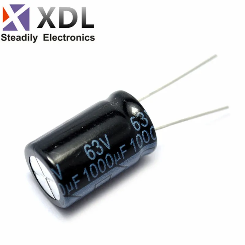 

5pcs/lot 63V 1000UF 16x25mm high frequency low impedance aluminum electrolytic capacitor 1000uf 63v 4.8