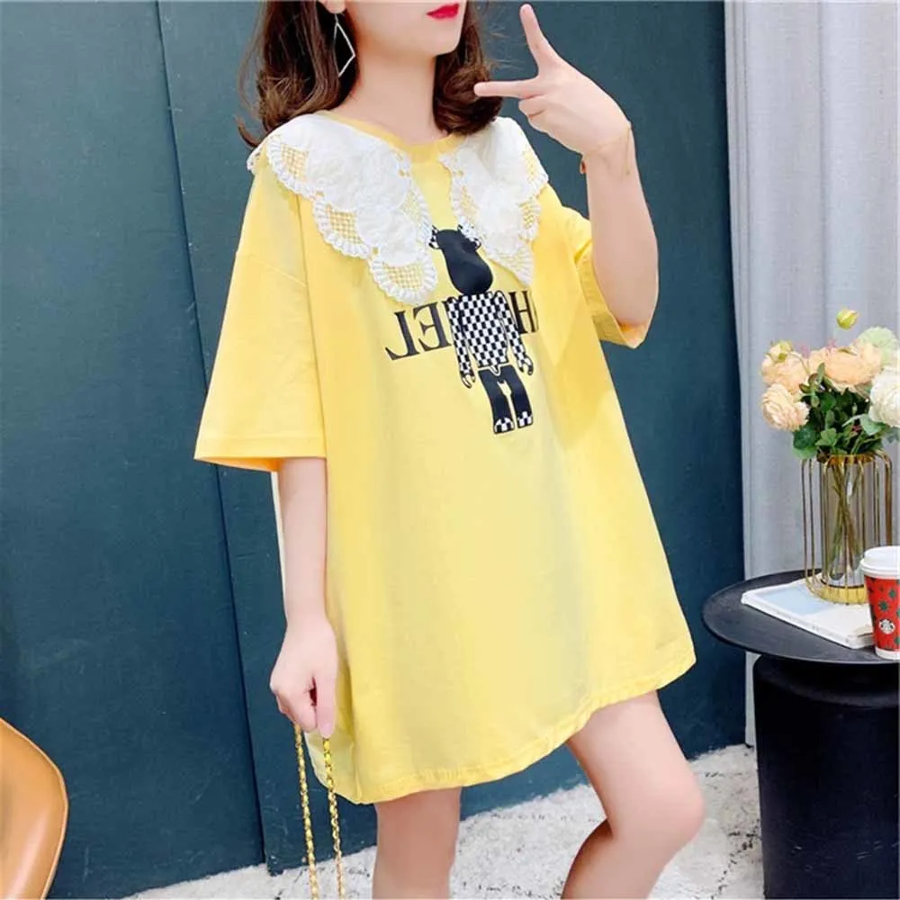 

Summer cartoon Short Sleeve Cool Thin T-shirt Cute Korean Japan Style Lovely Women Tee Casual Top Tees