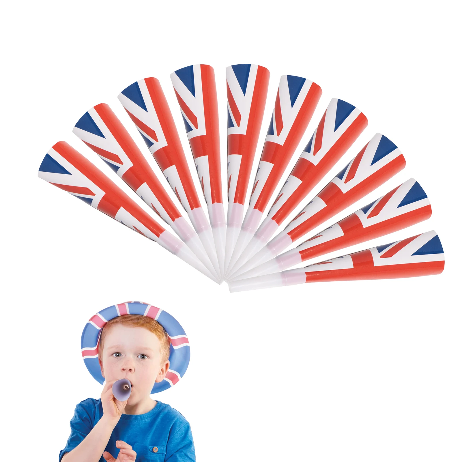 

Union Jack Party Noise Makers Union Jack Flag Party Horns United Kingdom Theme Party Supplies Queen's 70th Jubilee Party