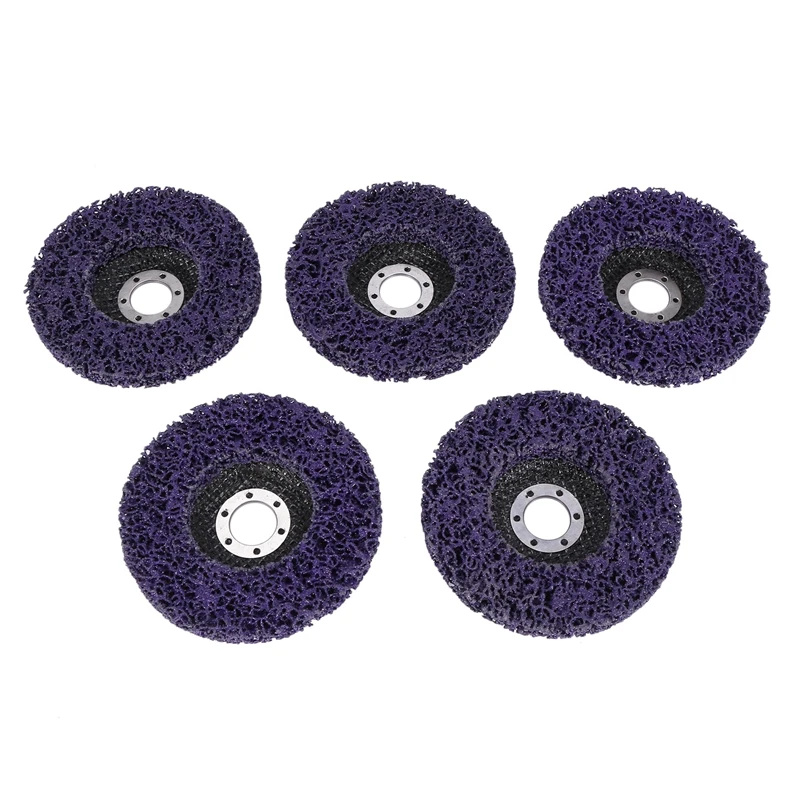 

5Pcs Abrasive Wheel Grinder Strip Disc 125 mm Poly Strip Disc Wheel Paint Rust Removal Clean for Angle Grinder Removal