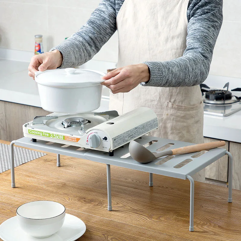 kitchen retractable plastic storage rack floor seasoning tableware storage rack space saving cabinet layered organizer shelves free global shipping