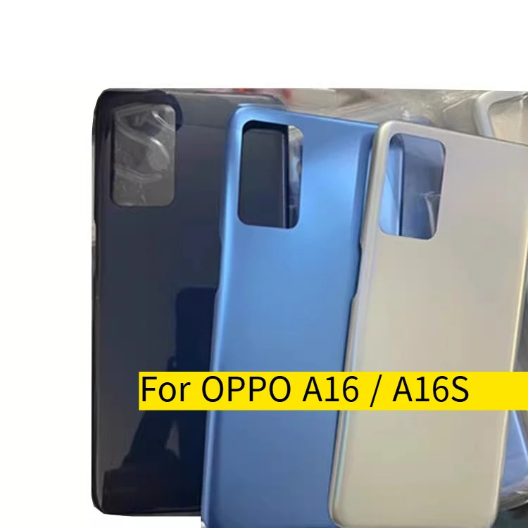 Фото Новая крышка аккумуляторного отсека 16S для OPPO A16, задняя крышка, корпус, запасные части №1