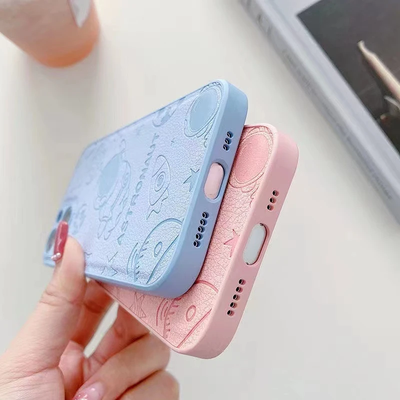 

Корпус для Reno 5 6 8 Pro Plus Realme V13 оболочка астронавт кожаная рамка Простой горячий ТПУ анти-падающий