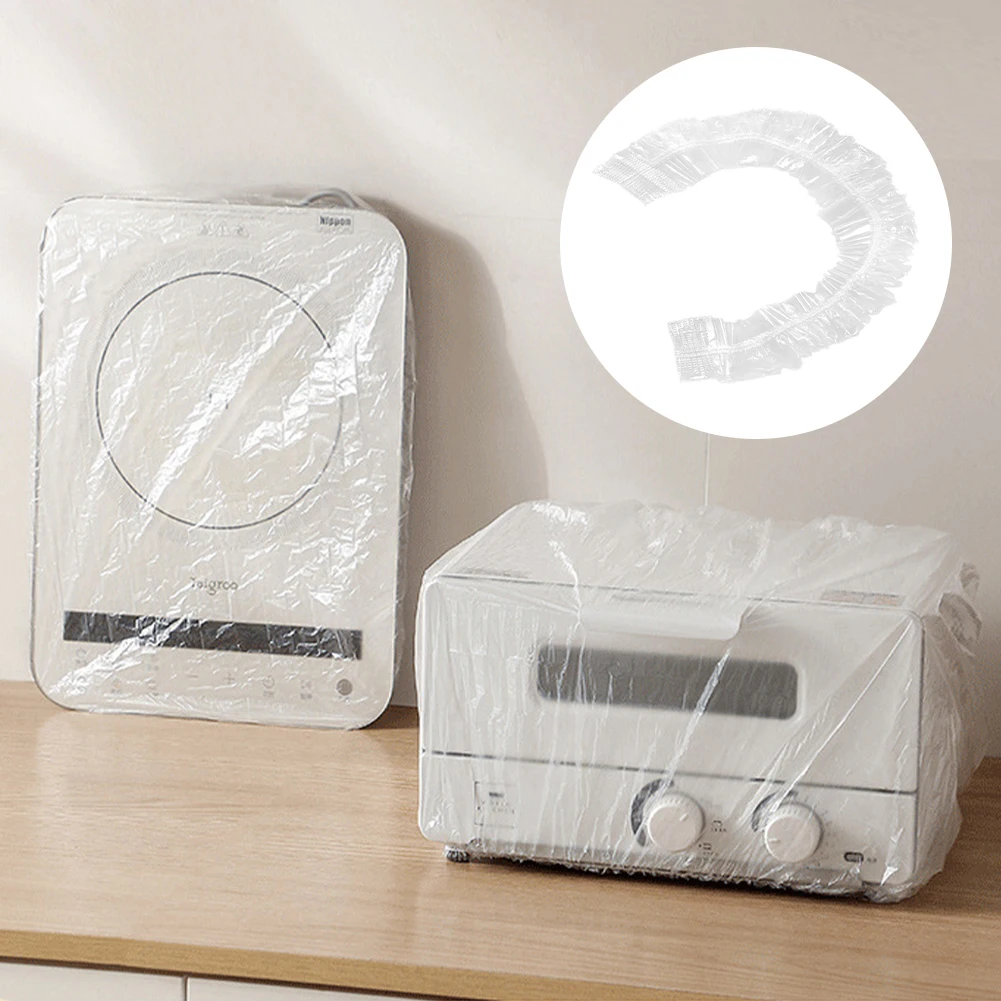 

30pcs All-Purpose Covers Kitchen Home Furniture Plastic Cover Dust-proof Disposable Thicken Electric Cooker Oven Electric Fan