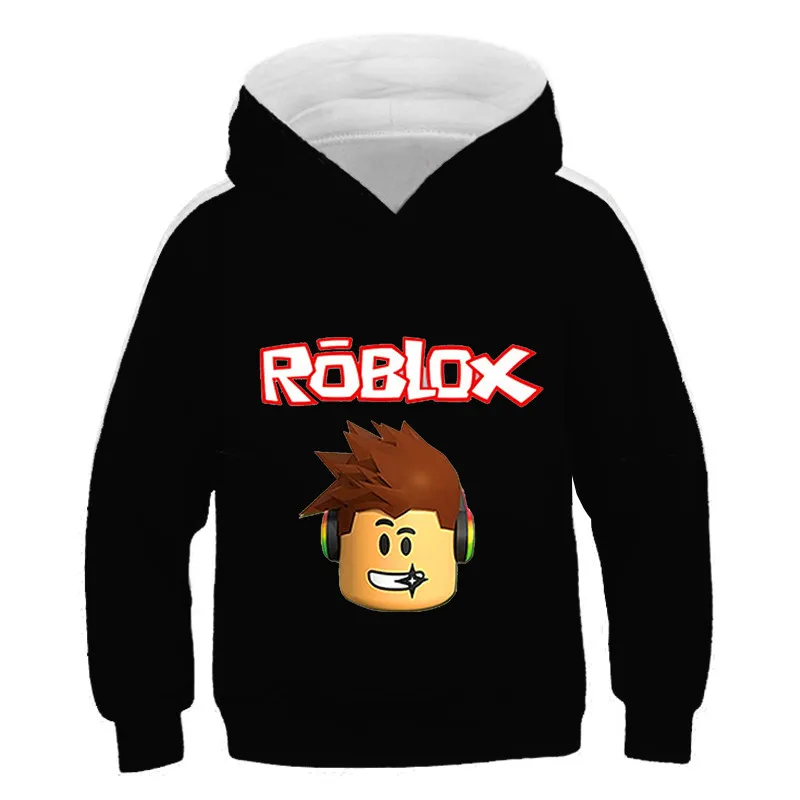 

Robloxing Kids Cotton Hoodies Cartoon Funny Game Printing Clothes Children Hooded Casual Pullover Girls Boys Teen Sweatshirt