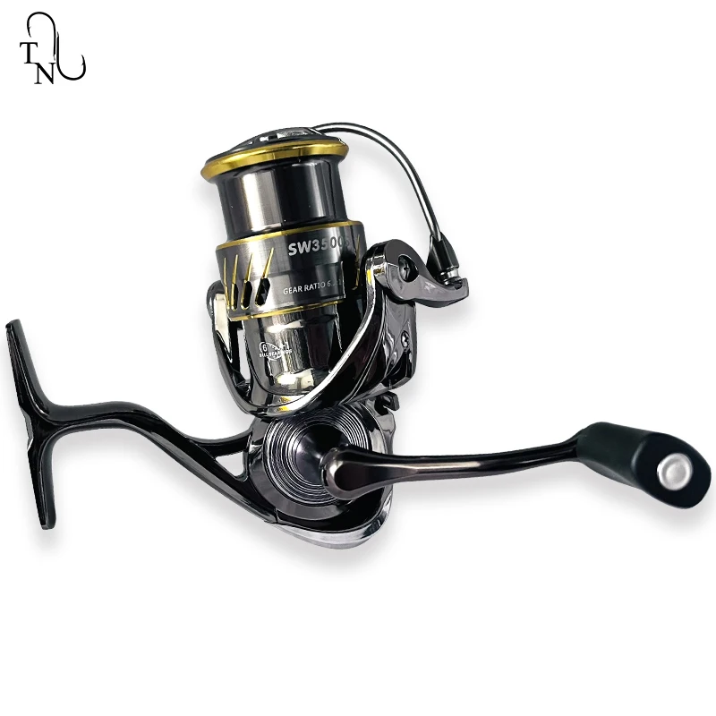 Metal Body Spool Sea Fishing Rod Reel And Rod Combo Saltwater Fishing Spinning Reel