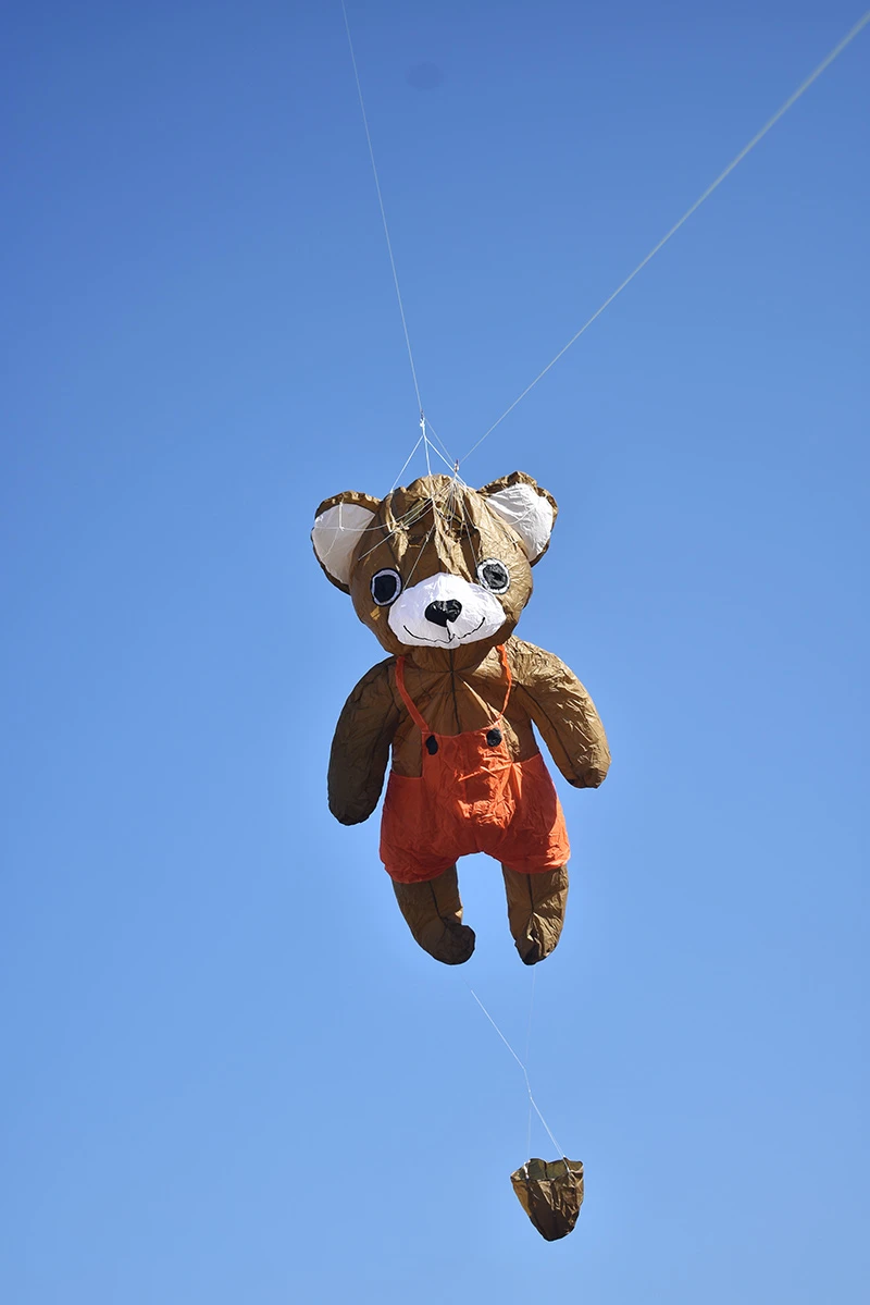 Бесплатная доставка мягкий воздушный змей-медведь подвеска большая уличная