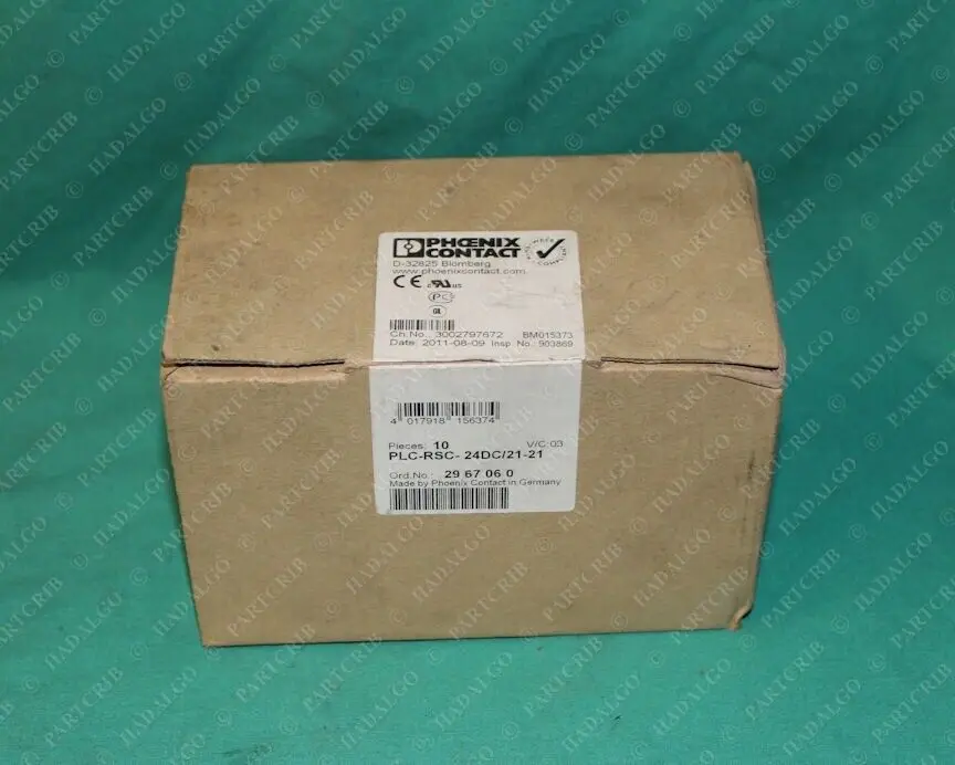 

One Phoenix Contact, PLC-RSC-24DC/21-21, 29 67 06 0, Wire Din Rail Terminal Rela