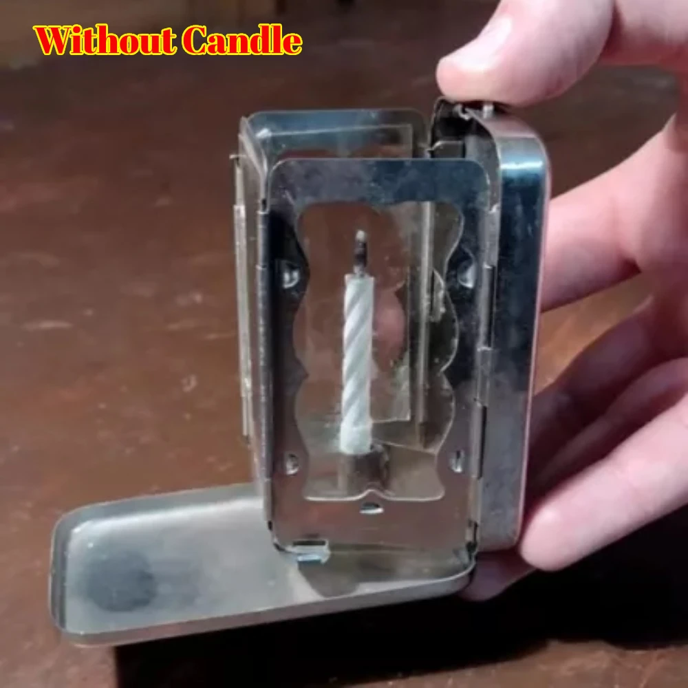 Складной карманный фонарь-свеча для настоящих свечей винтажный маленький