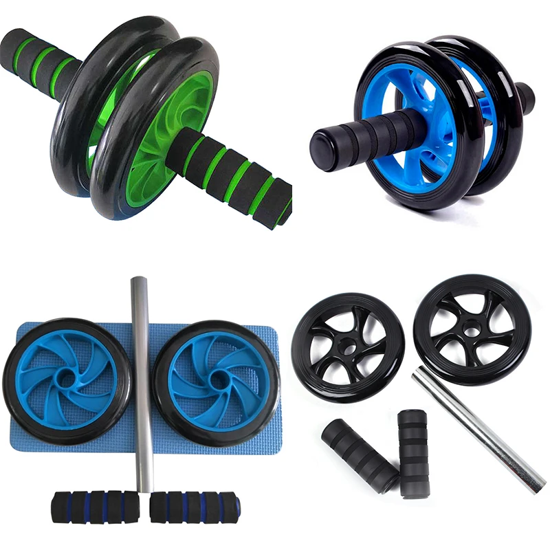 

Gym Equipment for Home No Noise Abdominal Wheel Ab Roller with Mat for Gym Muscle Trainer Exercise Fitness Equipment