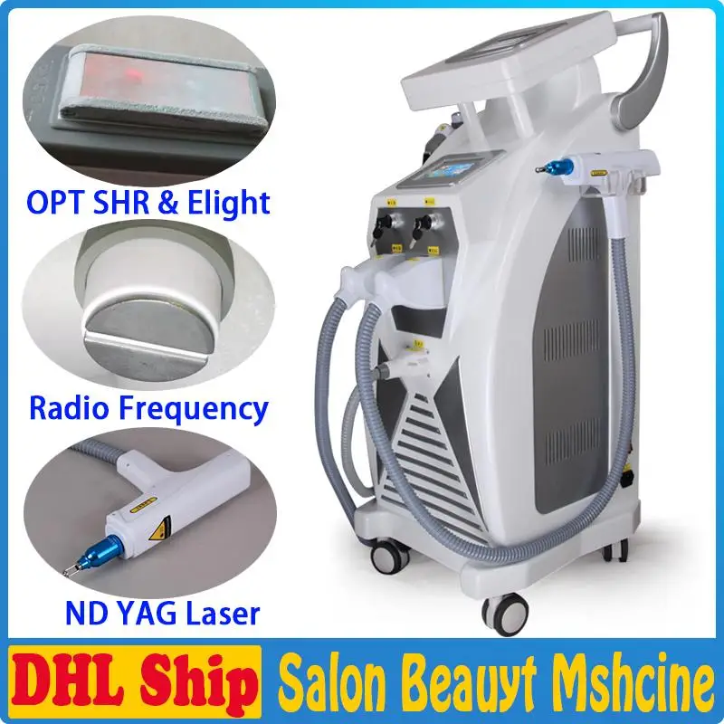 

Multifunction Beauty Equipment Good Effect Optimal Pulsed Technology OPT ipl permanent Hair Removal E-light IPL RF nd Yag Laser