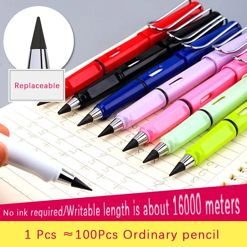 

New Technology Unlimited Writing Pencil No Ink Novelty Eternal Pen Art Sketch Painting Tools Kid Gift School Supplies Stationery
