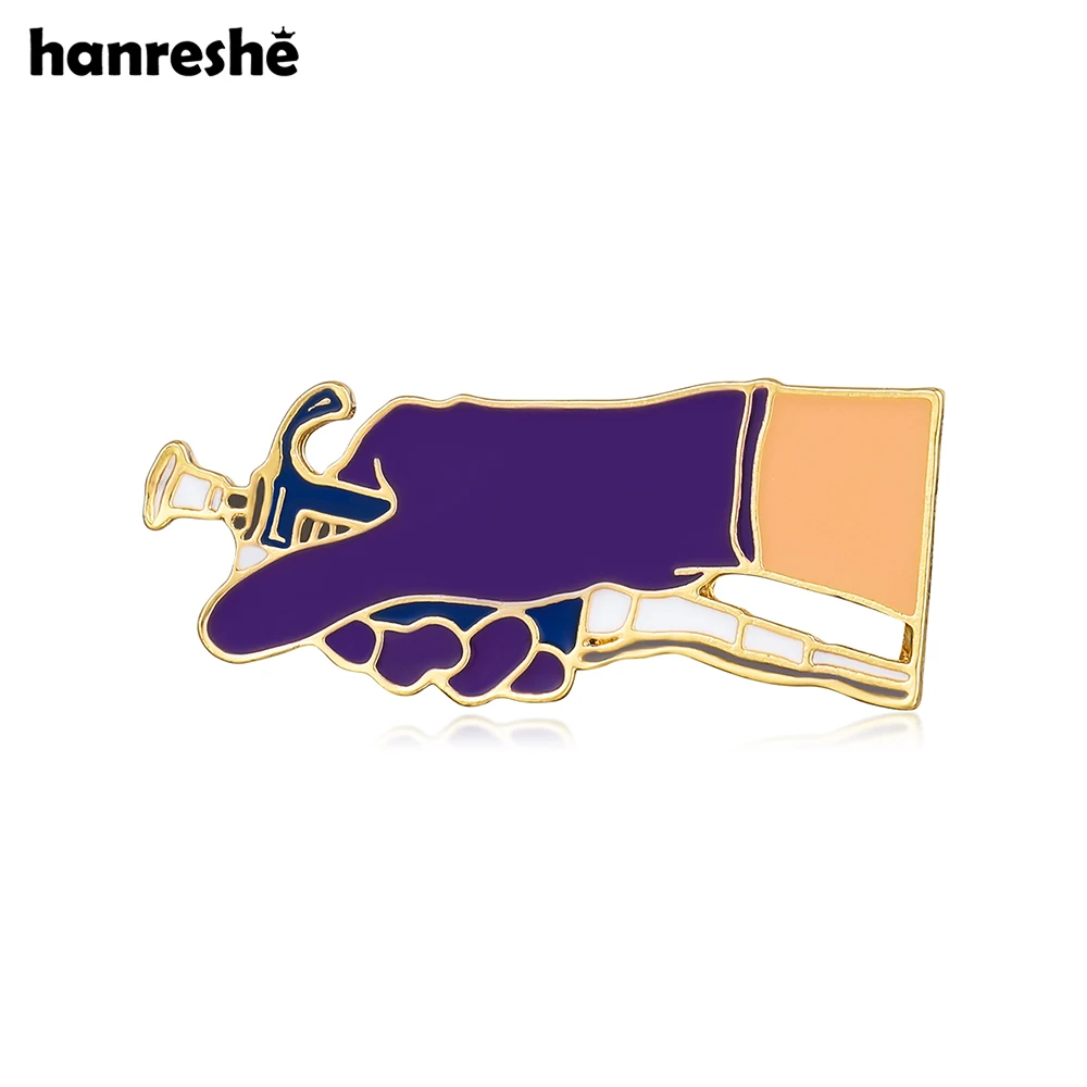 Hanreshe креативная пипетка эмалированная булавка тематические украшения для
