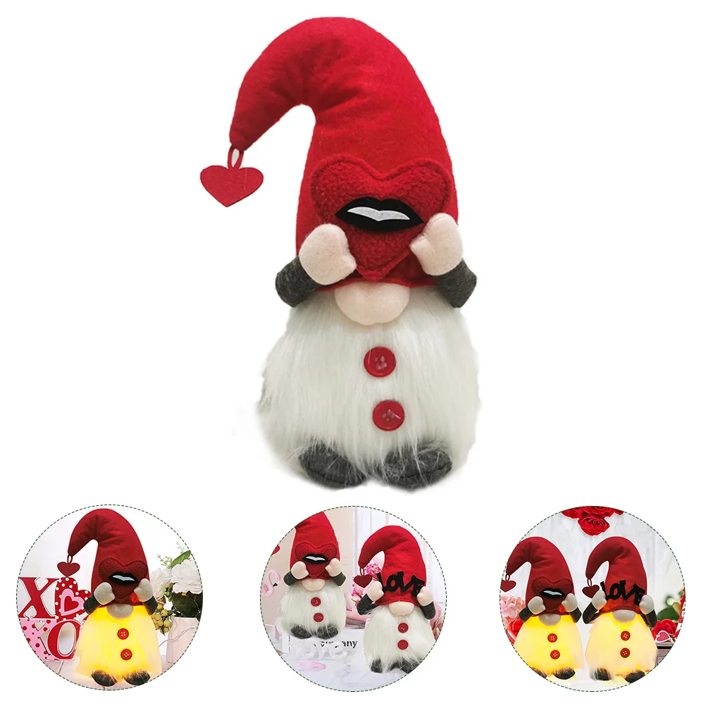 

Mother's Day Gift Desktop Glowing Gnome Ornament Lovely Gnome Doll Decor