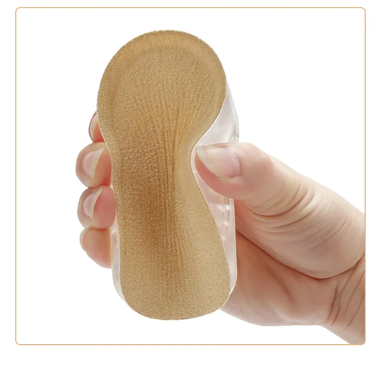 Silicone Inner Heightening Insoles, Invisible Heightening Pads Foot Pad Heel Pads Half Pads Heightening Cushions High Heels Men