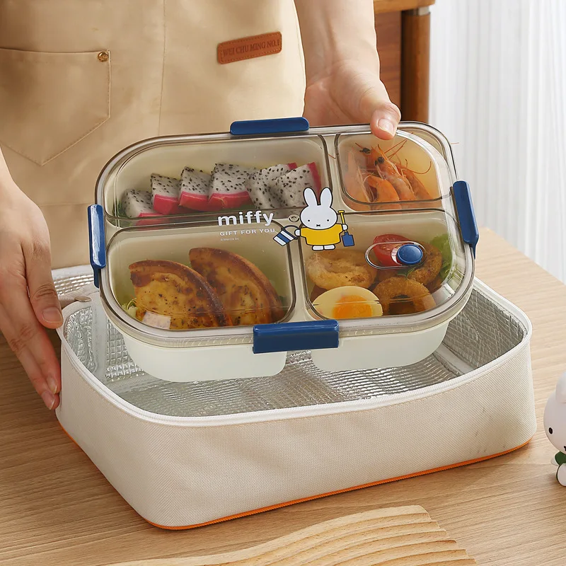 Kawaii Miffy Ланч-бокс термосумка портативная уличная сумка для пикника обеденная