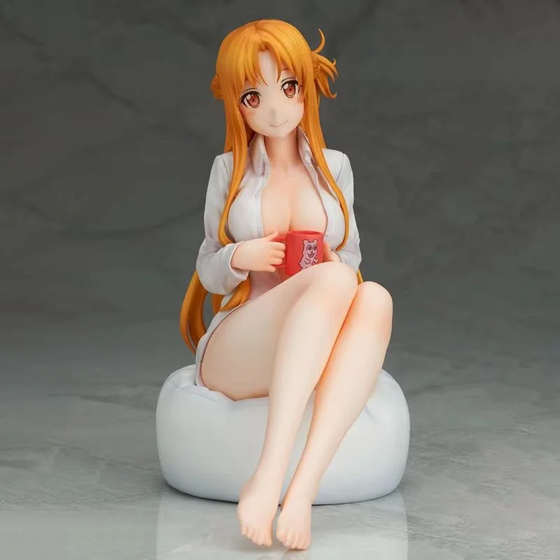 

16cm Swrod Arts Onlnie Alciization Sexy Anime Figure Asuna Yuuki Shirt Ver. Action Figure Titania Figurine Adult Model Doll Toys