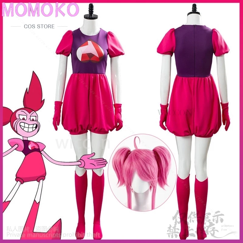 Аниме Steveen Universe косплей костюм Spinel Gem платье комбинезон для женщин и девочек