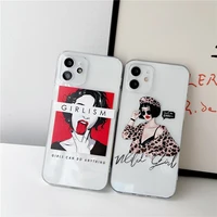 art sexy girls soft case for iphone 13 12 11 pro max mini 7 8 plus xr x xs max se phone cover leopard print lure fundas capa