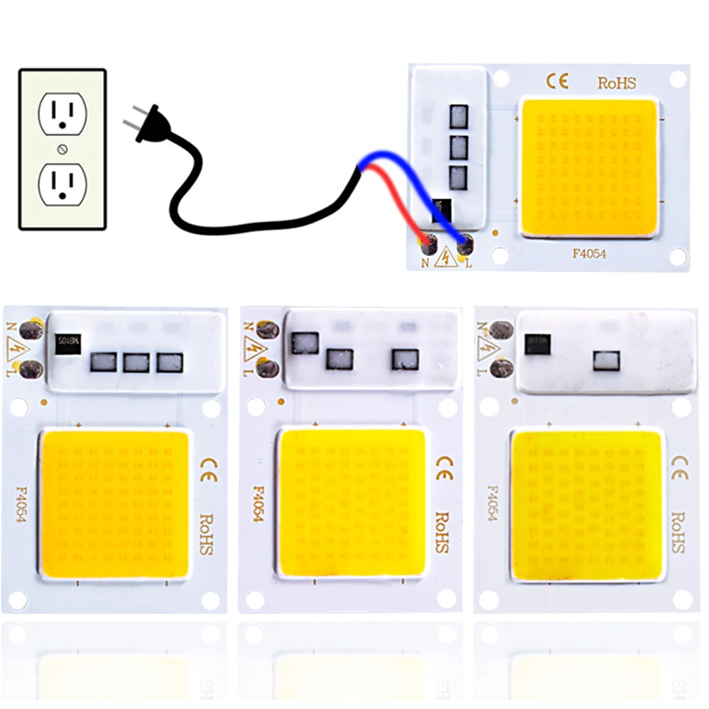 

LED Lamp Chip 30W 20W 10W COB light source AC 220V Smart IC No Need Driver DIY Flood light Led Bulb Spotlight Outdoor Chip Lamp