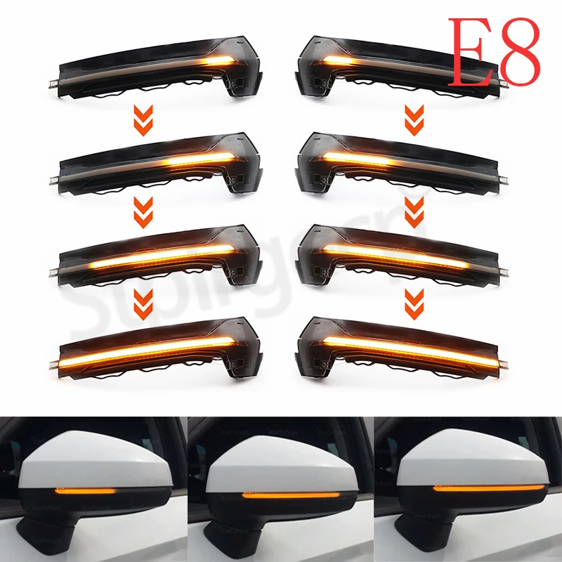

2pcs Dynamic blinker for Audi A3 8V S3 RS3 Side Mirror light LED Turn Signal 2013 2014 2015 2016 2018 2019 2020 Arrow flasher