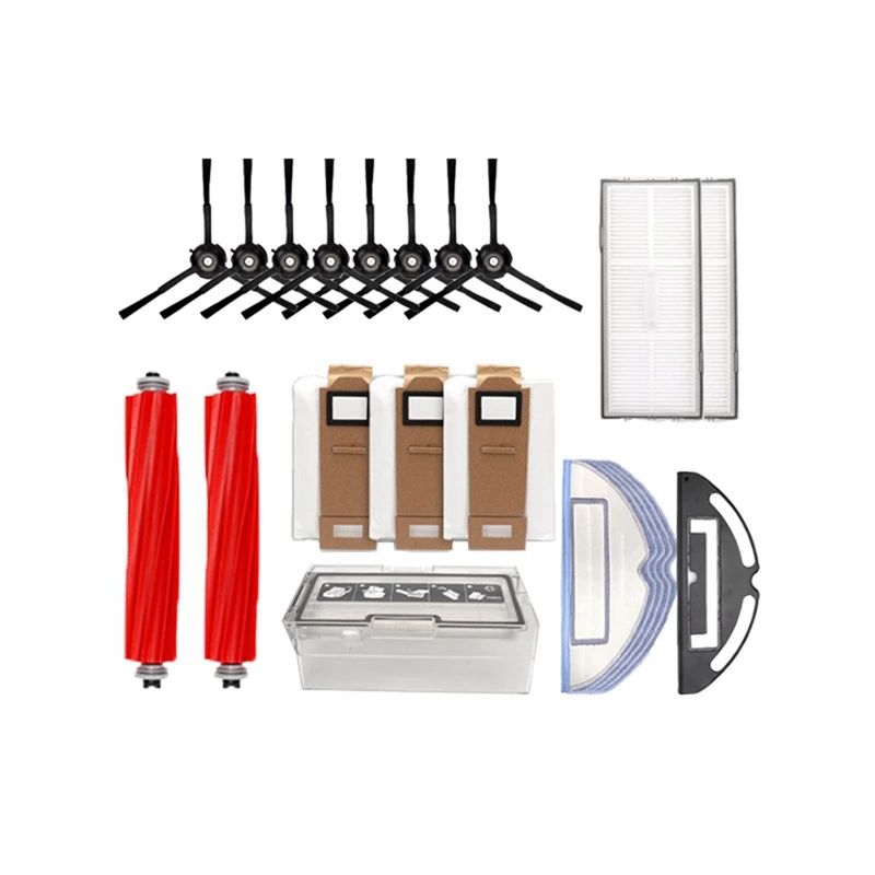 

22Pcs For Roborock Sweeping Robot G10/T7S Plus/S7 Accessories Side Brush Filter Screen Rag Holder Rolling Brush Dust Box