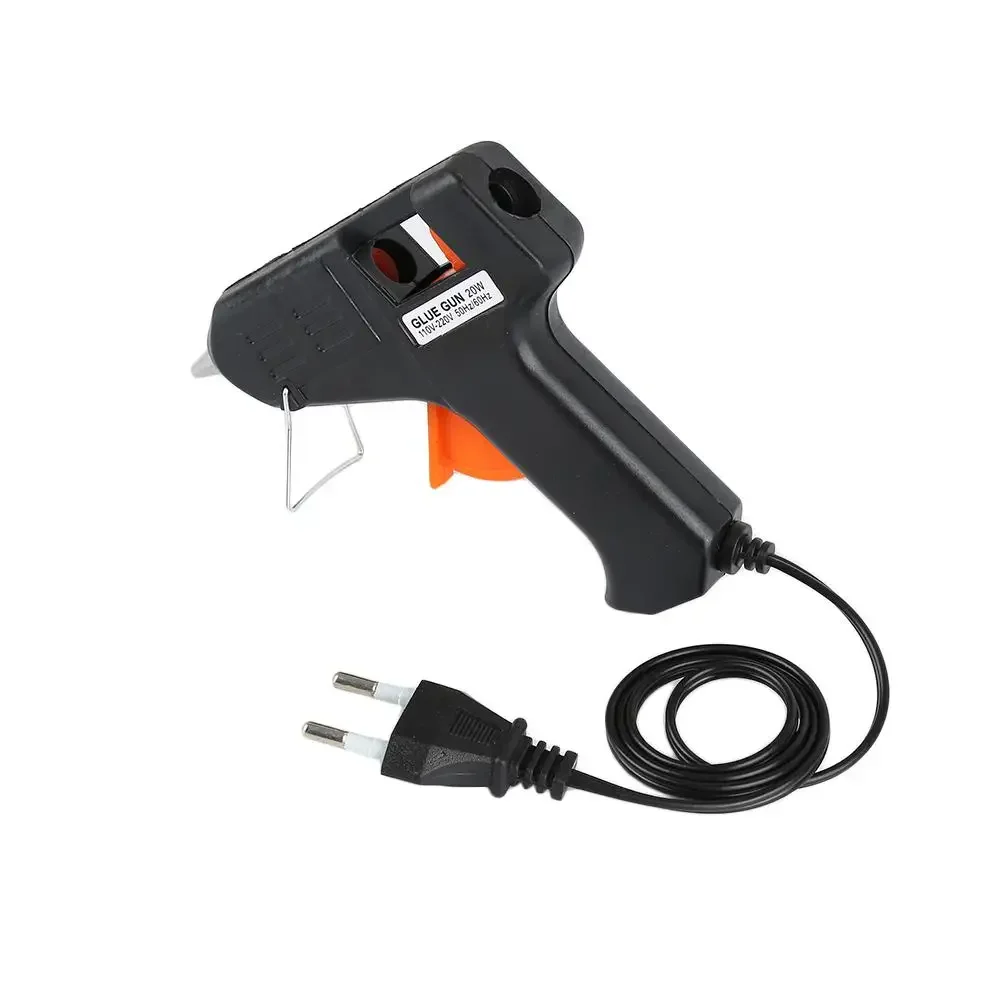20W EU Hot Melt Glue Gun DIY Mini Electric Heat Temperature Repair Tool For 7mm Sticks Power pistolet à colle chaude
