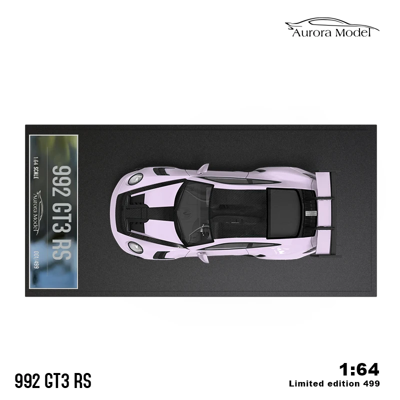 Модель Aurora 1:64 911 992 GT3 RS Ice Berry окрашенная порошковой фигуркой модель из сплава