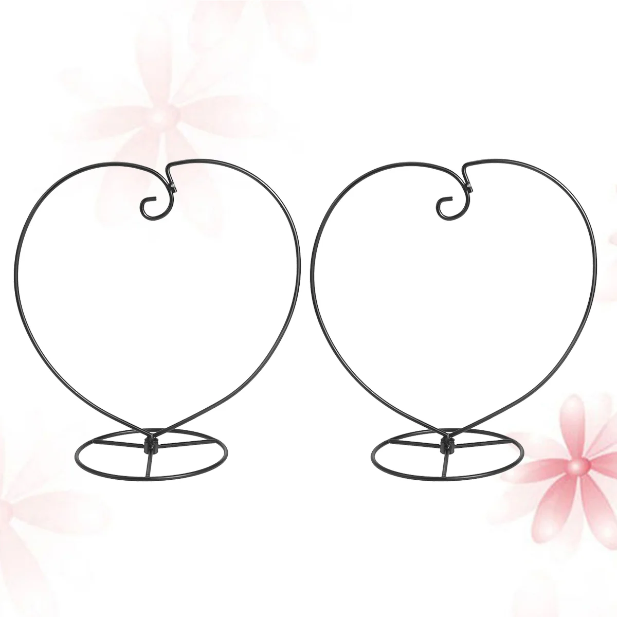

2PCS Iron Modern Heart Shape Display Stand for Witch Terrarium Air Decoration