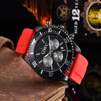 new mens luxury watch chronograph watch for high end sports multi function six pin professional silicone strap men watches aaa